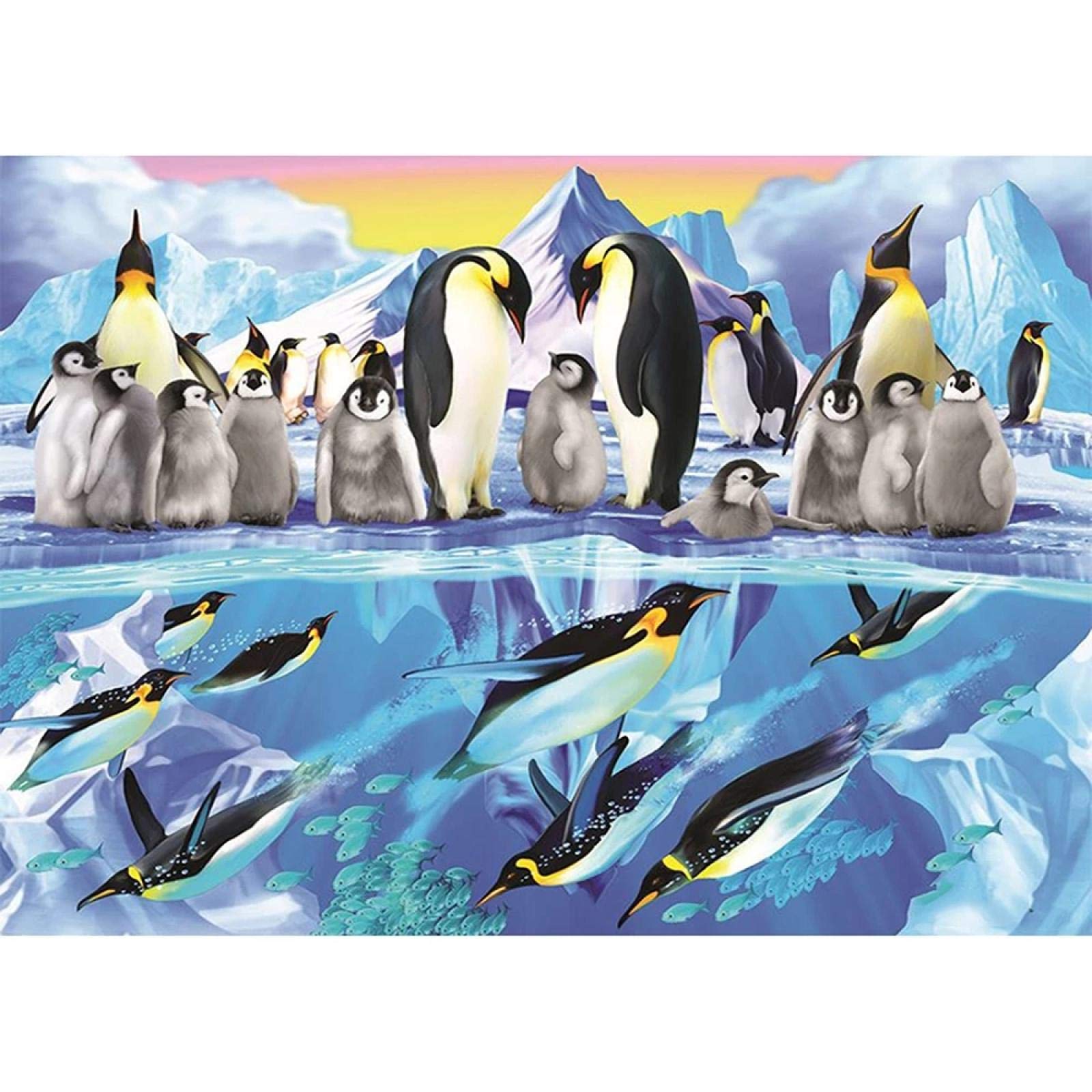 Amazon.co.jp: ペンギンファミリーパズル-大人のプライムのための1000